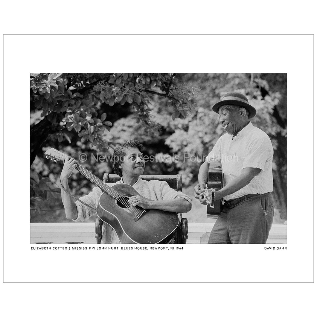 Photo Print: Elizabeth Cotten & Mississippi John Hurt, Blues House, 1964